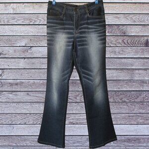 Women's CMJ  Faded Washed Straight Leg Jeans Denim Casual Classic 30?